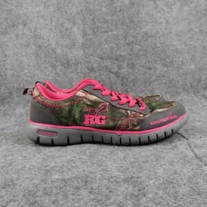Real Tree Girl Shoes 6.5 Sneakers Kendra Pink Camoflauge Kids Trainers Lace Up